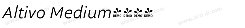 Altivo Medium字体转换